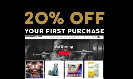 20% OFF for your First Order at IRONPHARM